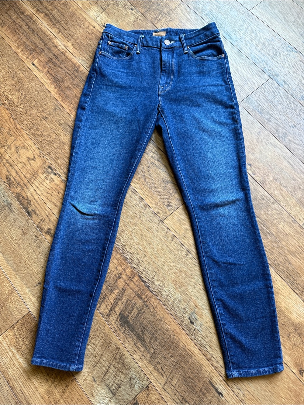 MOTHER The Looker Skinny Jeans in Indigo Blue